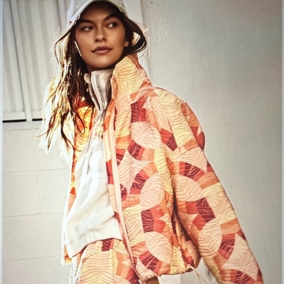 Free people Somewhere In A Wonderland Quilted Bomber - Picture 4 of 8